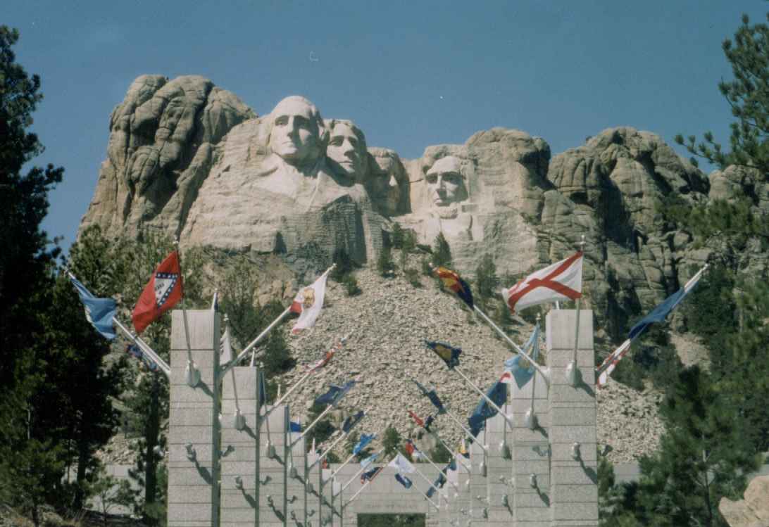 Presidents on mountain